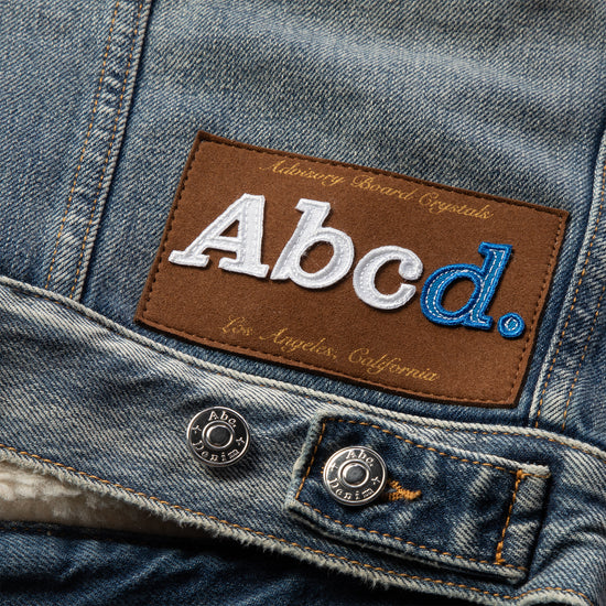 Advisory Board Crystals Abcd. Shearling Lined Jean Jacket (super faded blue)