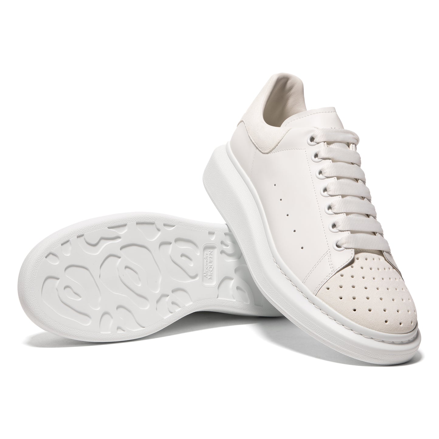 Alexander McQueen, Perforated Oversized sneaker (White)