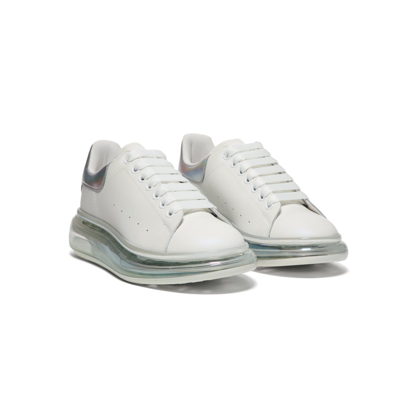 Alexander McQueen Oversized Sneaker (White/Iridescent)