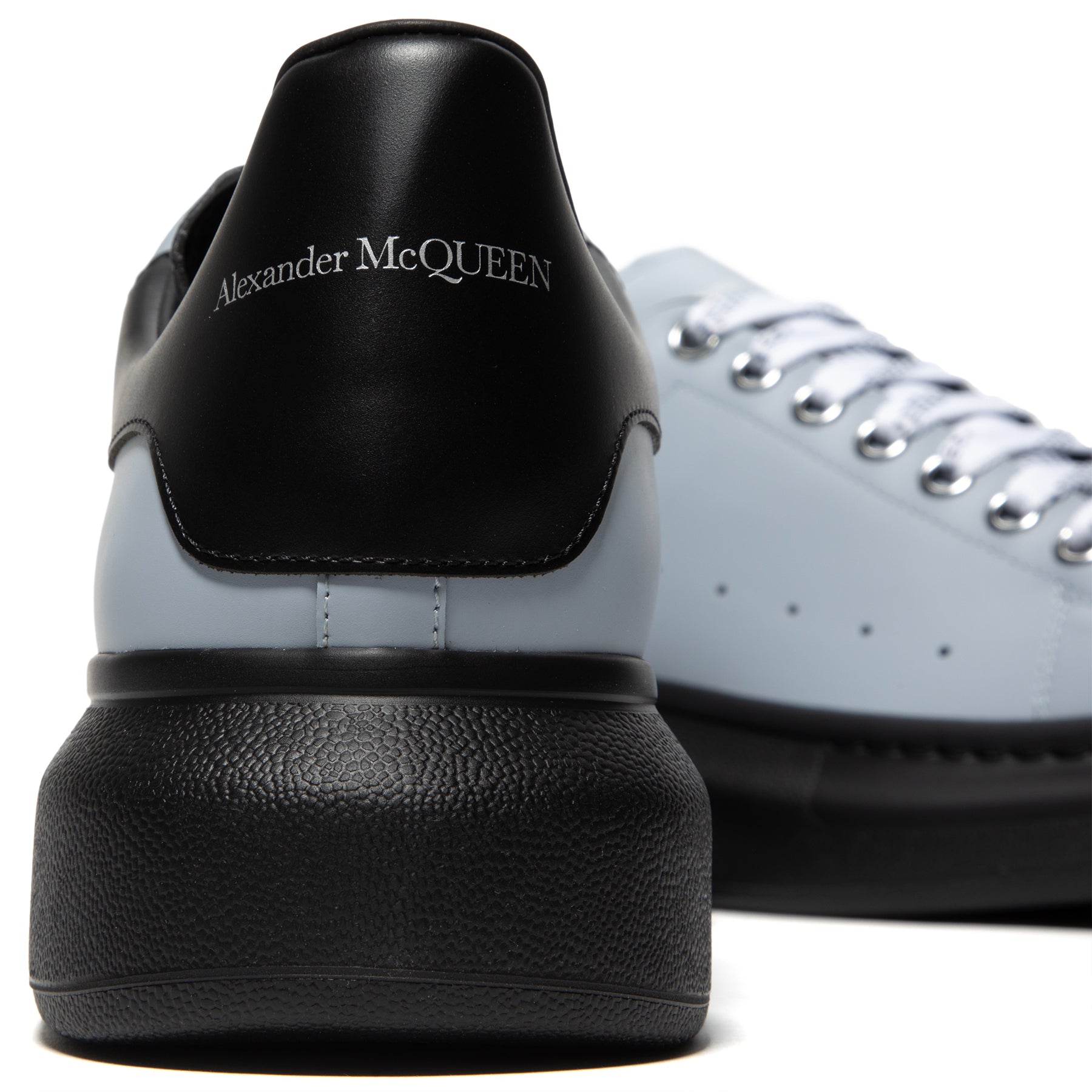 Alexander McQueen black Leather Oversized Sneakers