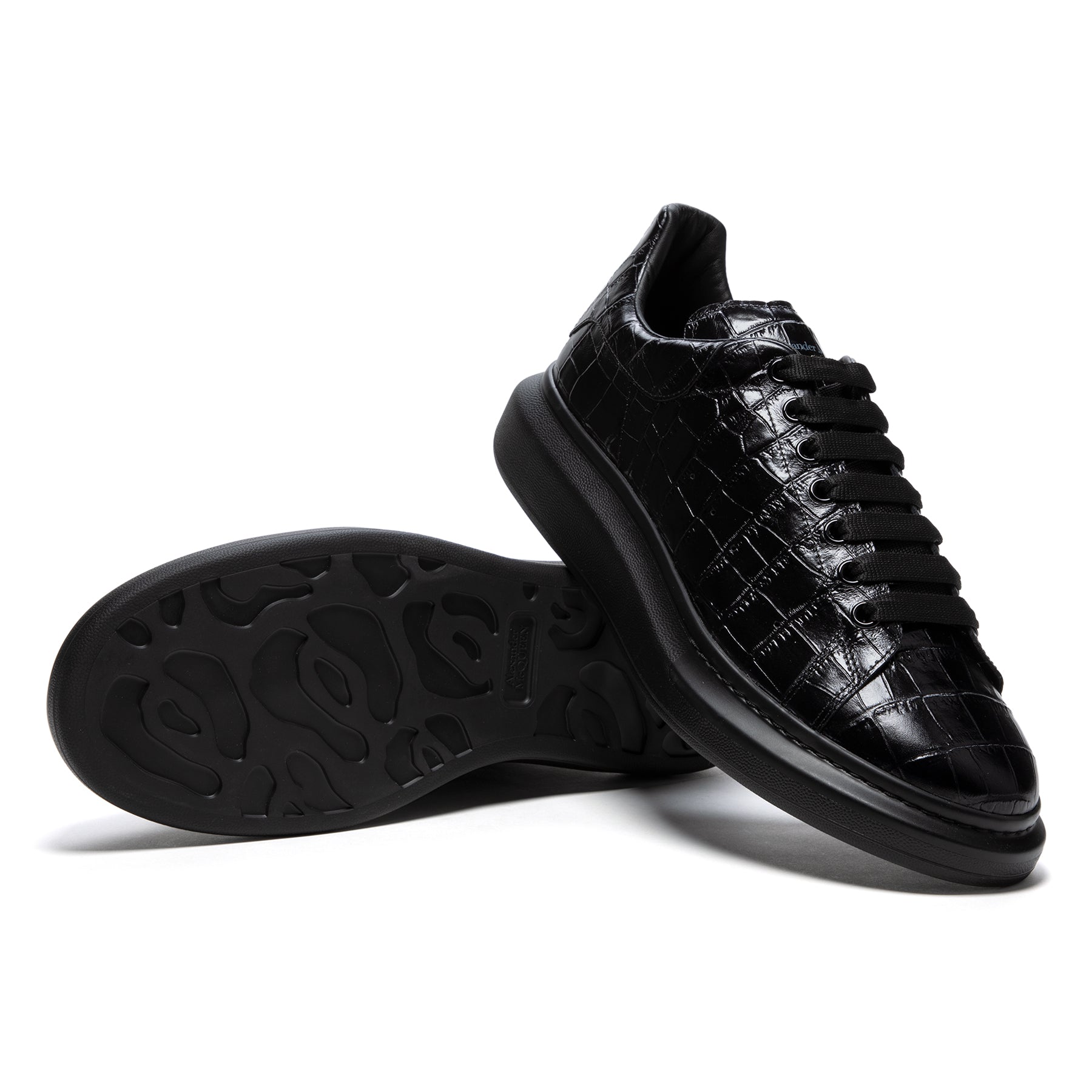 Alexander McQueen leather sneakers with embossed logo