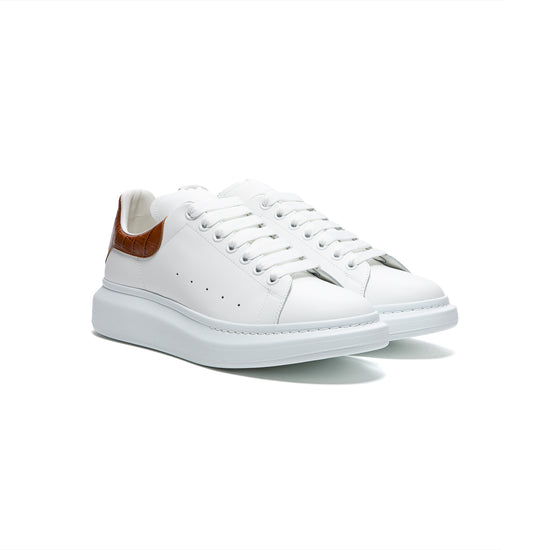 Alexander McQueen Oversized Sneaker (White/Cedar)