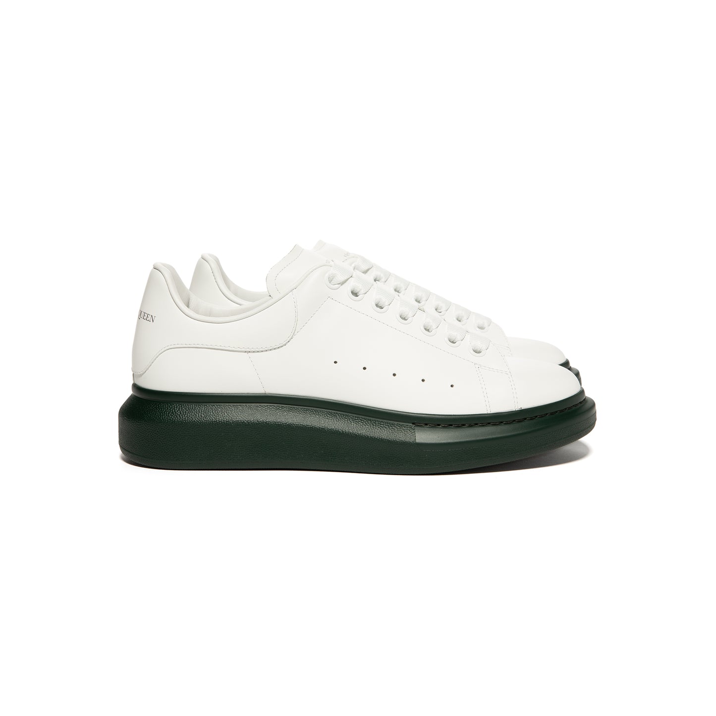 Alexander McQueen Oversized Sneaker (White/Dark Forest Green)