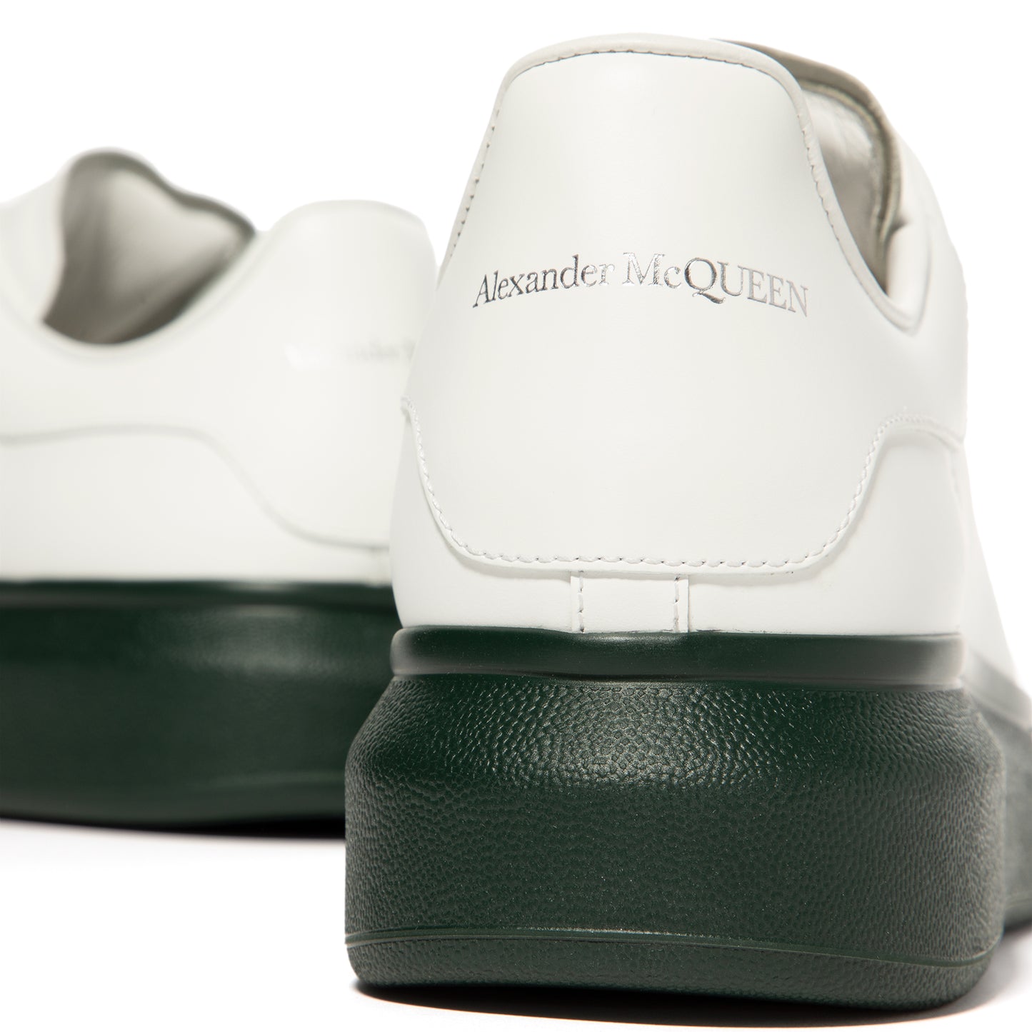 Alexander McQueen Oversized Sneaker (White/Dark Forest Green)