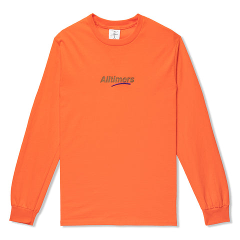 Alltimers Centered Estate Embroidered Long Sleeve (Orange)