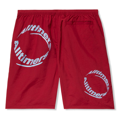 Alltimers Draino Swim Shorts (Dark Red)