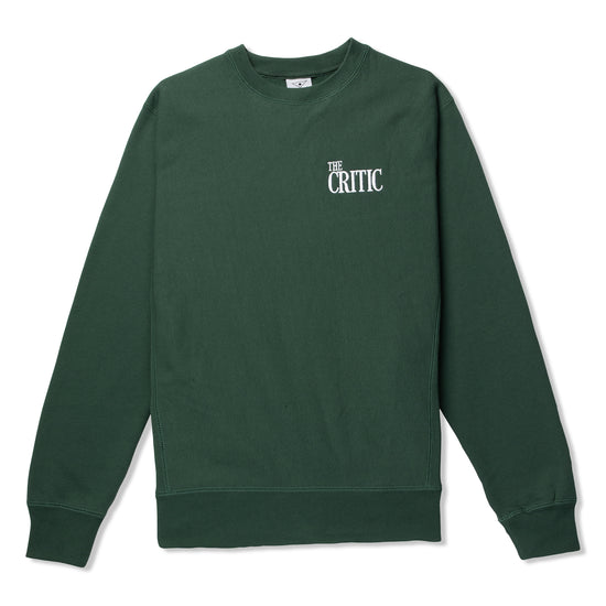 Alltimers The Critic Heavyweight Embroidered Crew (Alphine Green)