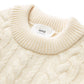 Ami Womens Cable Knitted Sweater (Off White)