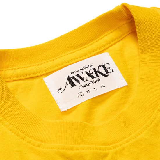 AWAKE Chrome Logo Tee (Yellow)