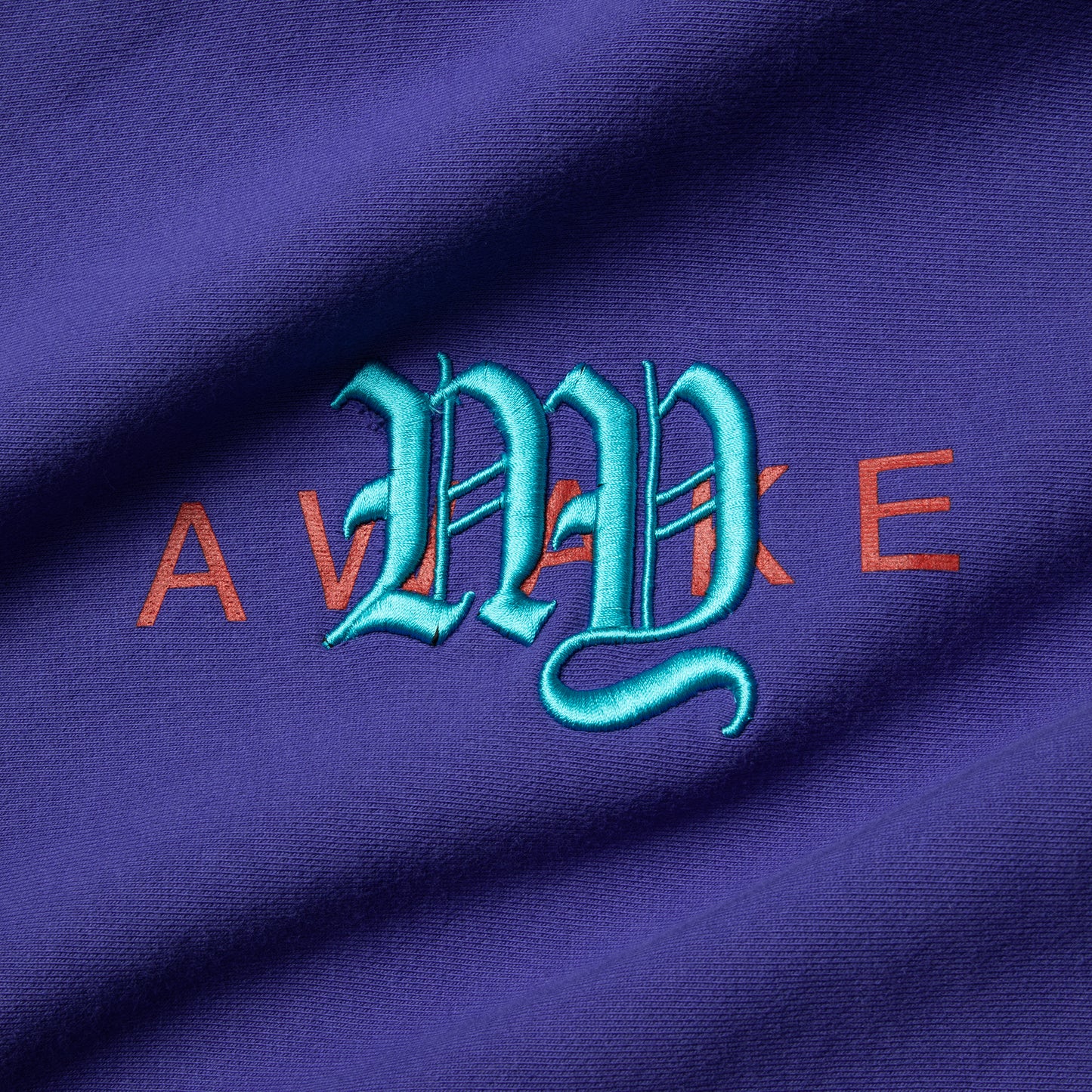 AWAKE Embroidered College Logo Hoodie (Sapphire)