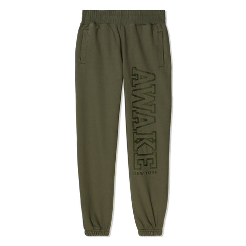 AWAKE Military Logo Embroidered Sweatpant (Olive)