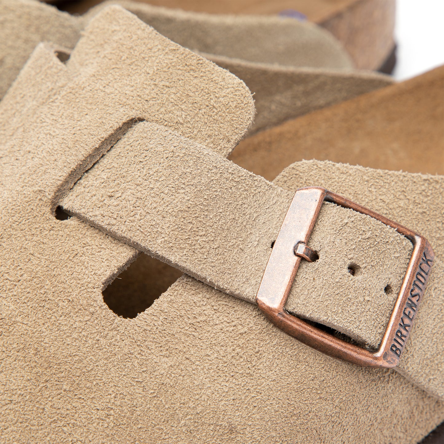 Birkenstock Boston Soft Footbed (Taupe Suede)