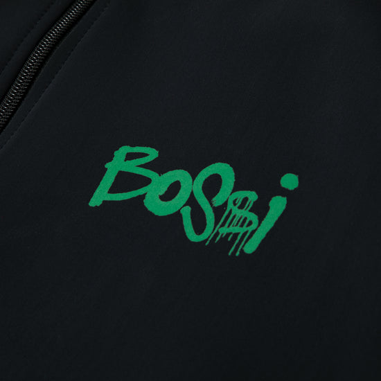 Bossi Neoprene Track Jacket (Black/Green)