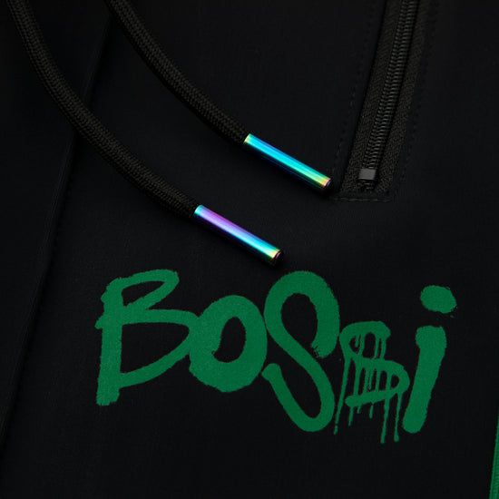 Bossi Neoprene Track Pants (Black/Green)