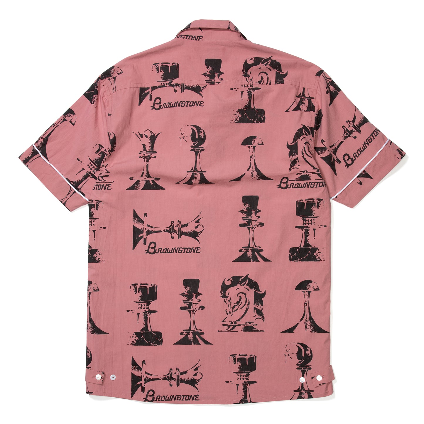 Brownstone Chess Piece Club Collar Shirt (Rose)