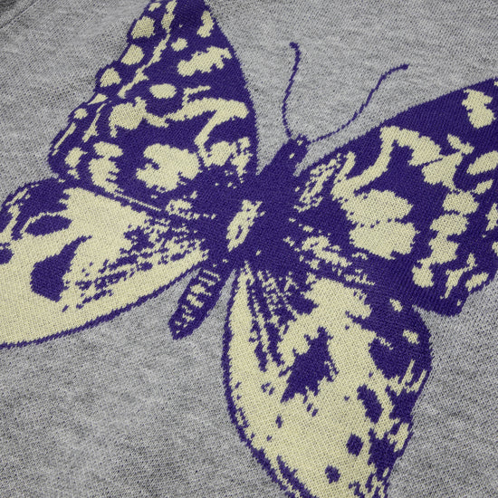 Butter Goods Butterfly Knit Sweater (Heather Grey)