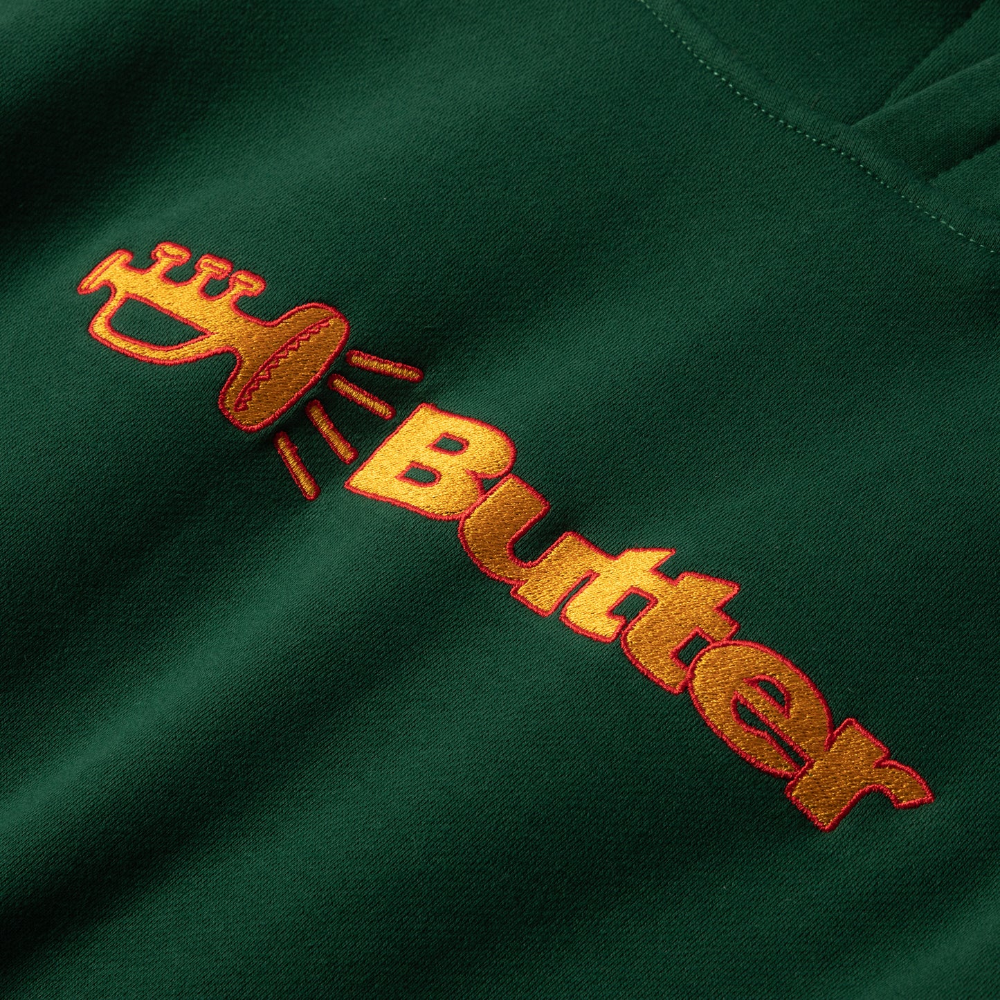 Butter Goods Horn Logo Pullover Hood (Forest Green)