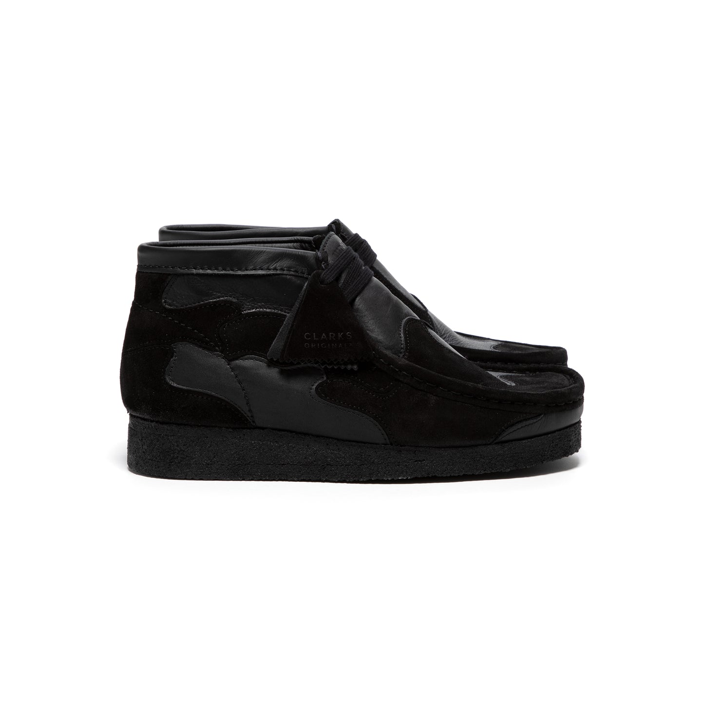 Clarks Wallabee Patch Black Combination (Black) – CNCPTS
