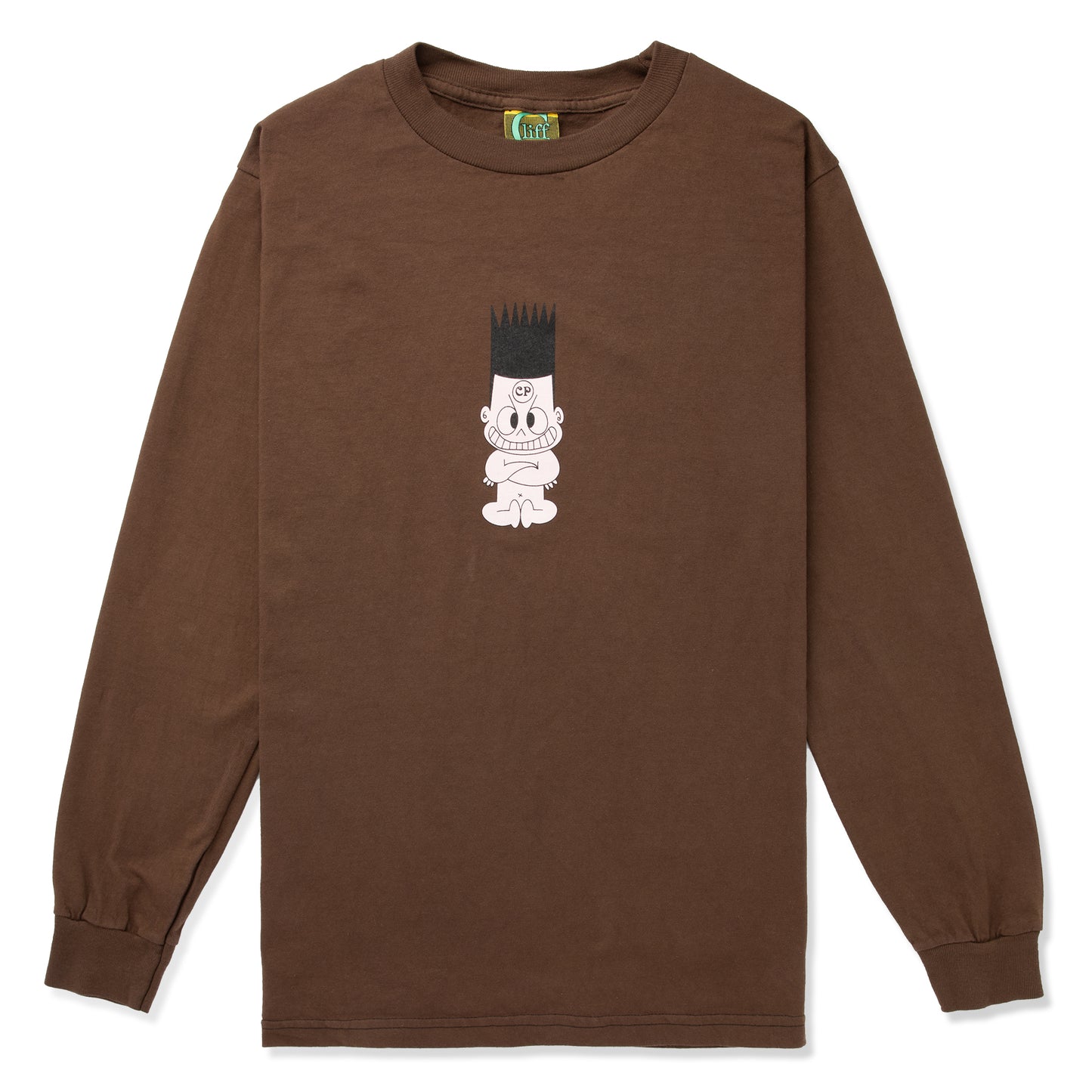 Cliff Problem Child Long Sleeve Shirt (Downtown Brown)
