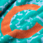 Concepts Logo Splatter Beach Towel (Teal/Orange)
