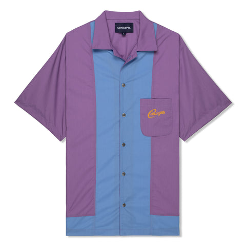 Concepts Camp Shirt (Baby Blue/Pink)