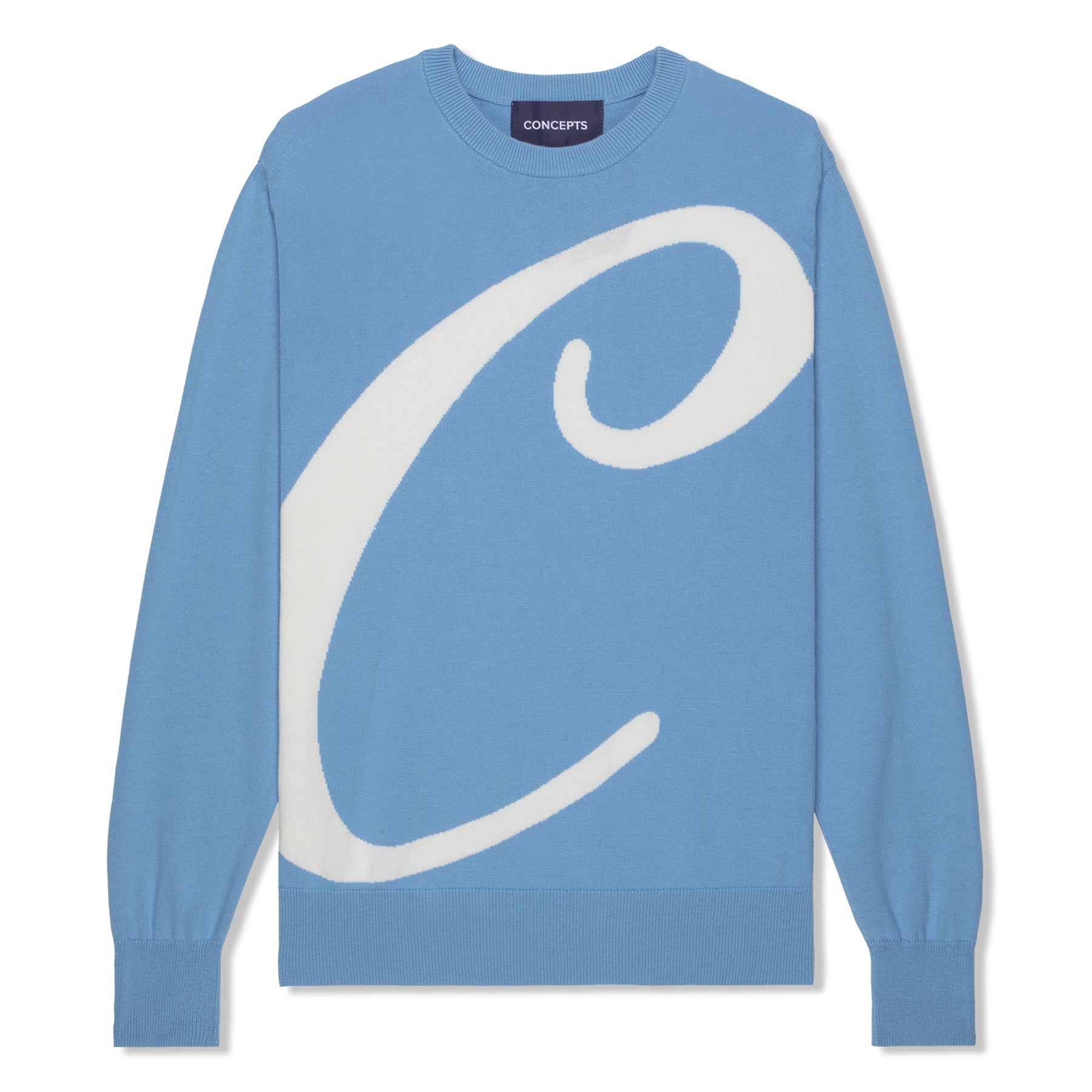 Concepts Script Knit Sweater (Baby Blue) – CNCPTS
