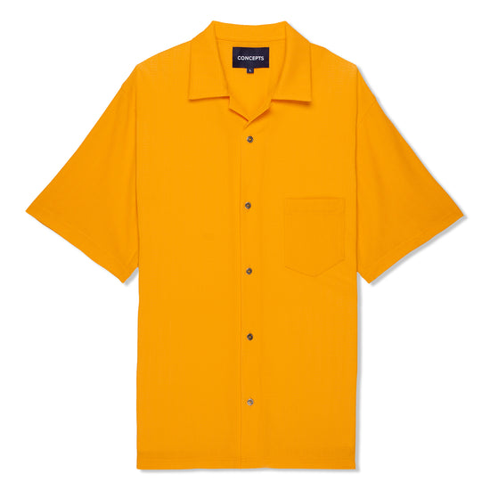 CNCPTS Knit Camp Shirt (Mustard)