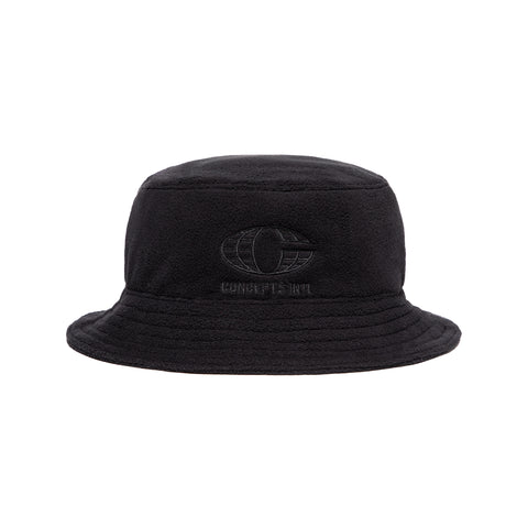 Concepts INTL Polar Fleece Bucket Hat (Black)