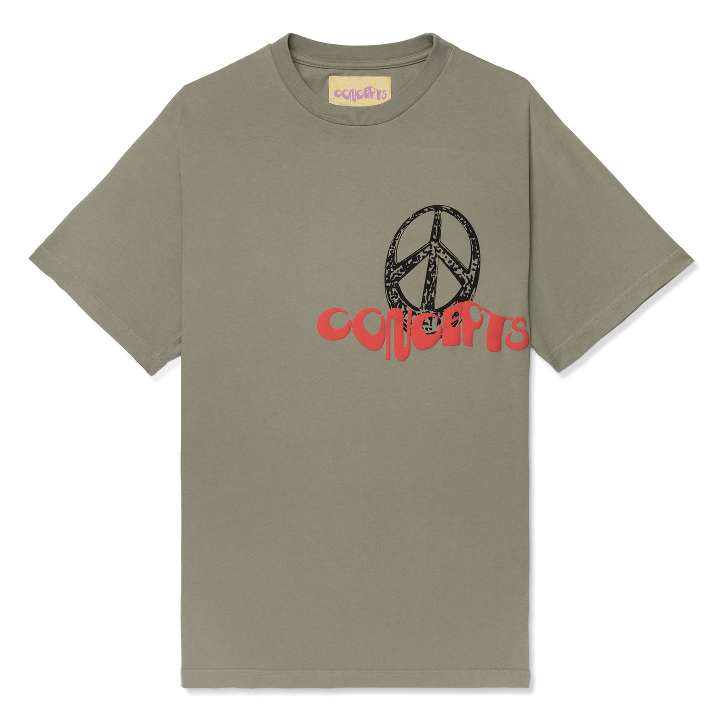 Concepts Warped Peace Tee (Moss Green)