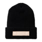 Concepts Leather Patch Beanie (Black)