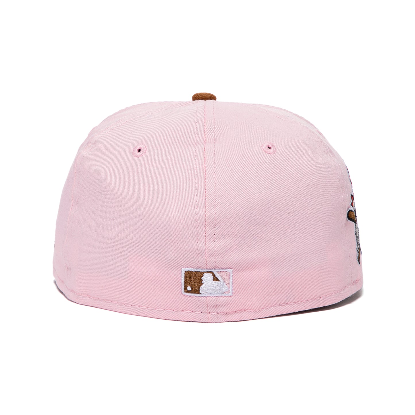 Concepts x New Era 5950 Atlanta Braves Fitted Hat (Pink/Irish Coffee)