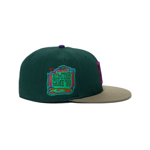 Concepts x New Era 5950 Boston Red Sox Fitted Hat (Dark Green/Purple)