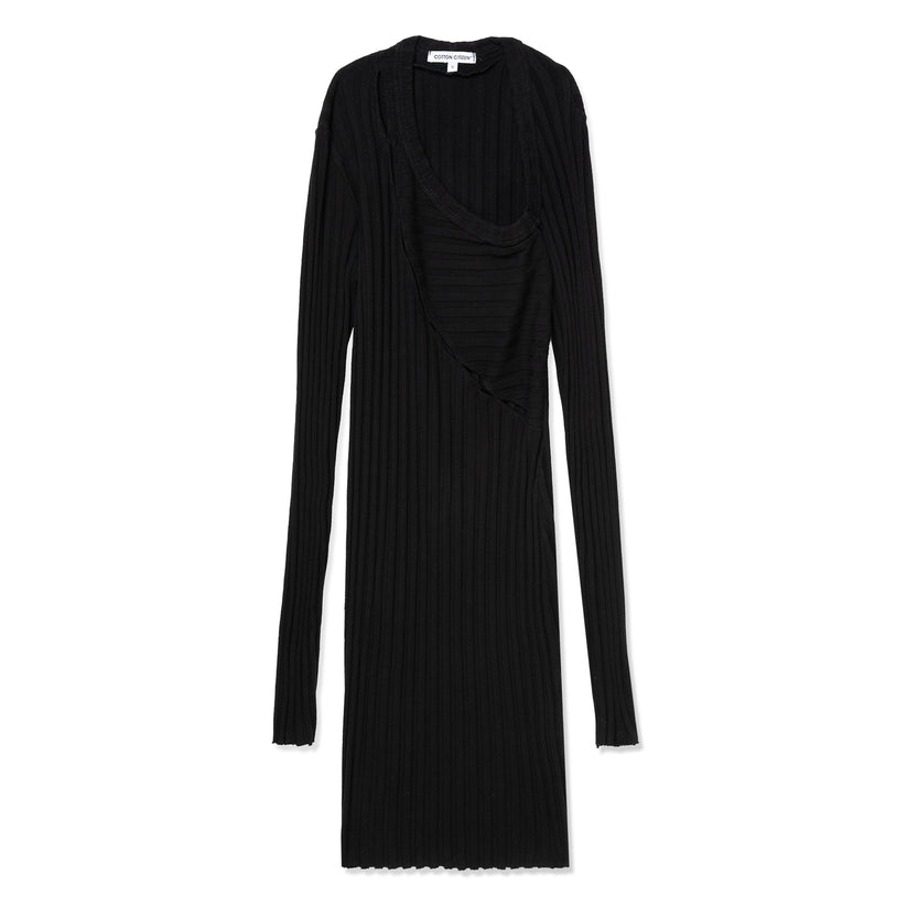 Cotton Citizen Capri Cut out Dress (Jet Black) Concepts