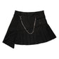 Danielle Guizio Asymmetrical Tennis Skirt (Black)