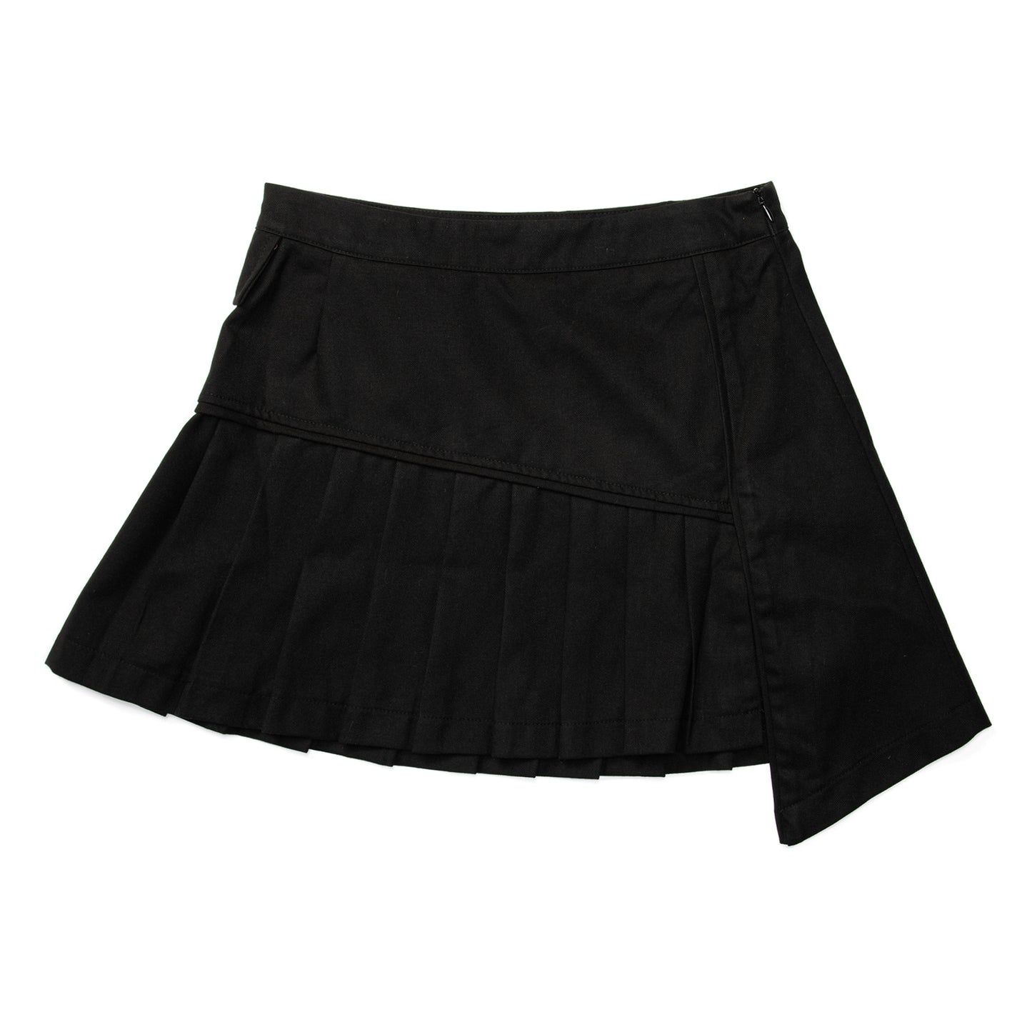 Danielle Guizio Asymmetrical Tennis Skirt (Black)