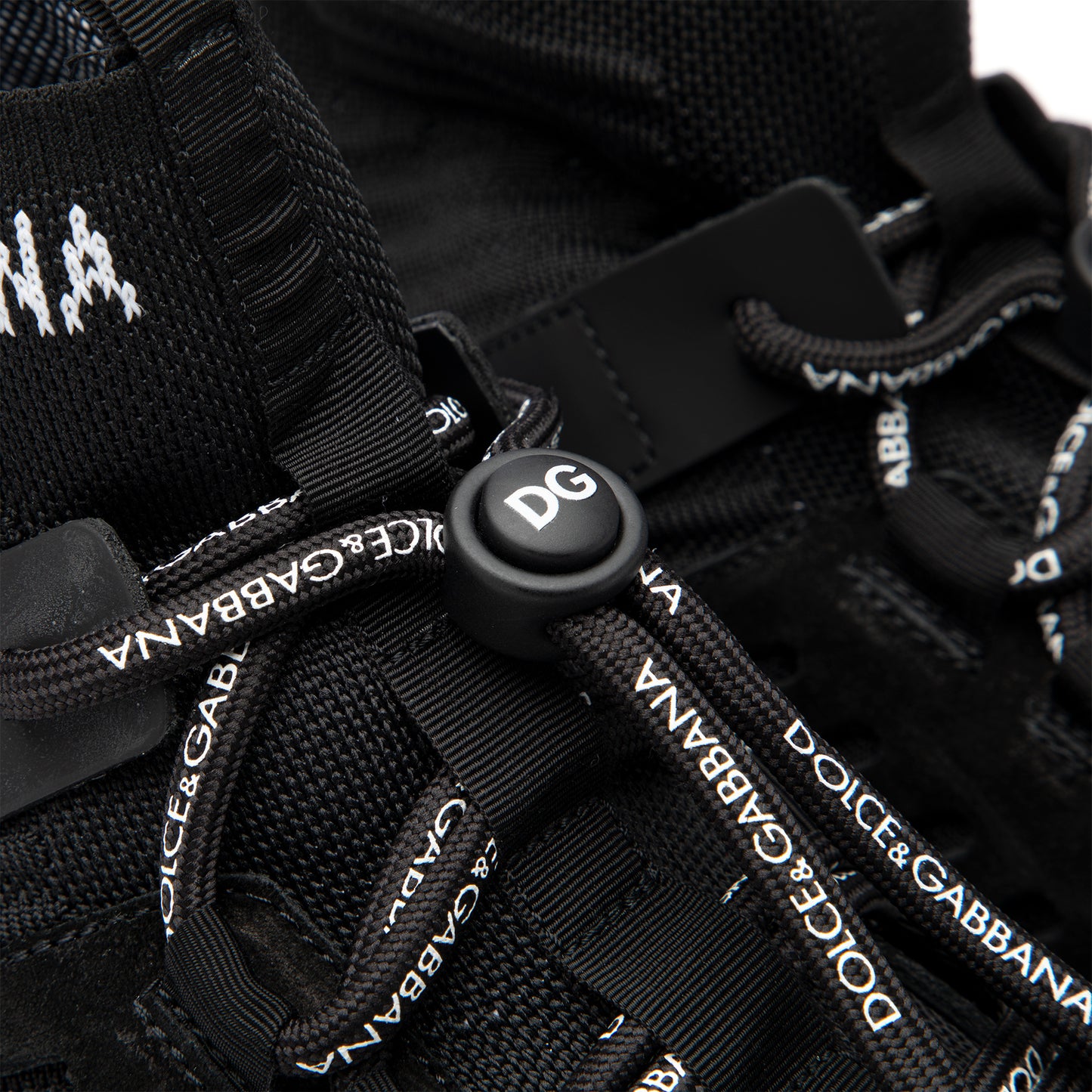 Dolce & Gabbana Knit Sneaker (White/Black)