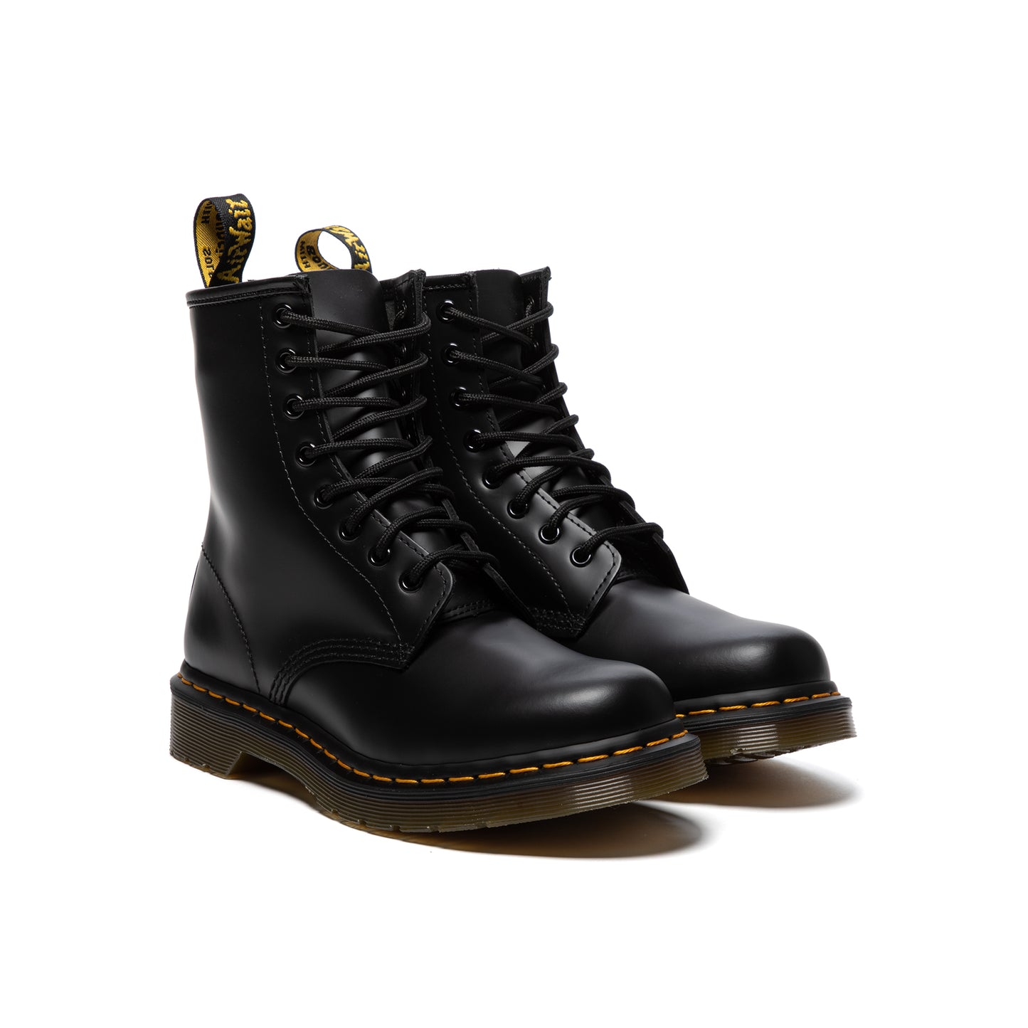 Dr. Martens Womens 1460 Smooth Leather Lace Up Boots (Black Smooth)