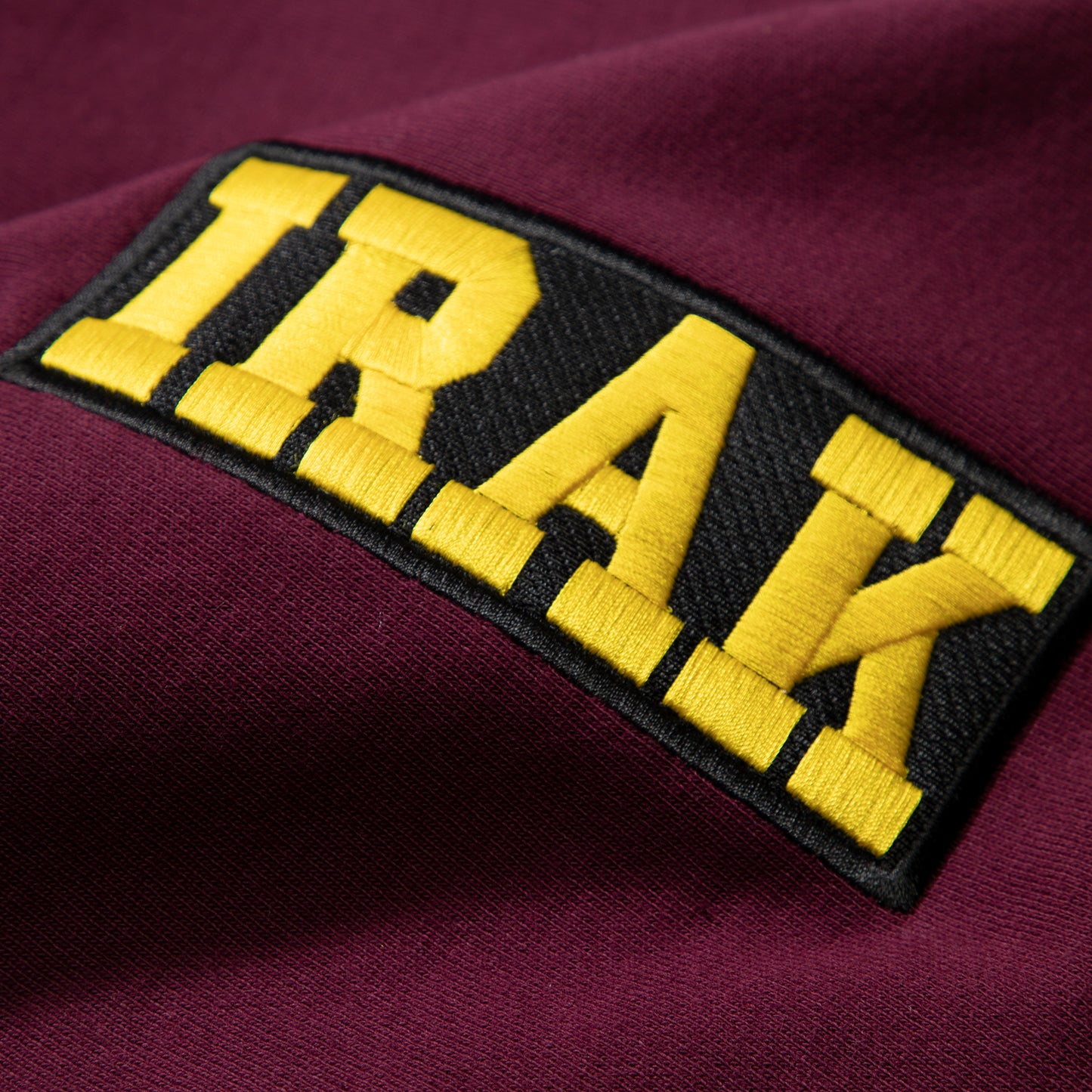 Irak Box Logo Crewneck 'Champion Reverse Weave' (Maroon)