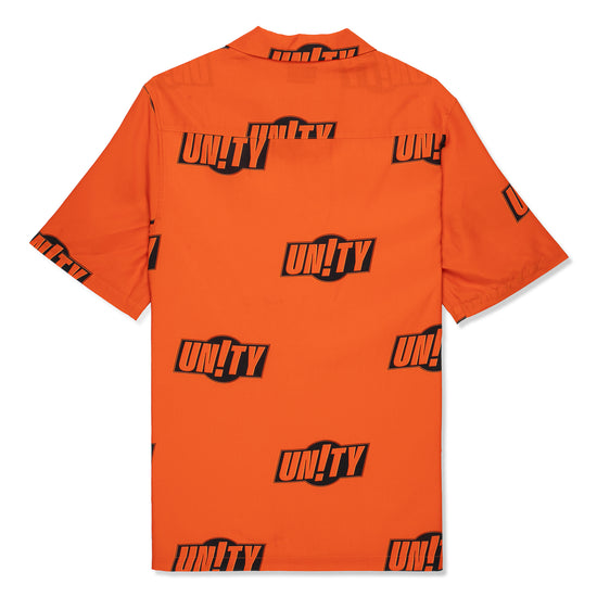 Ksubi Unity Sign Resort Short Sleeve Shirt (Orange)
