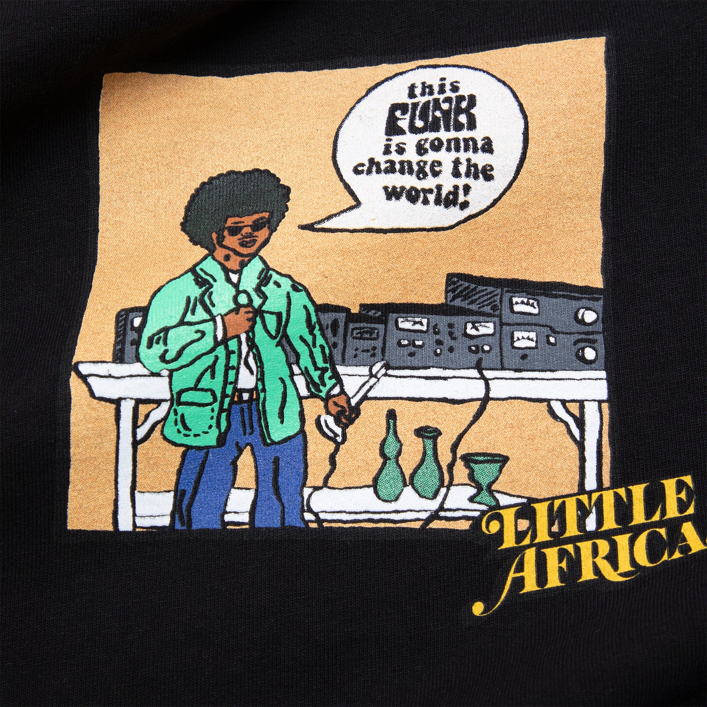 Little Africa Funk-man Doodle Tee (Black)