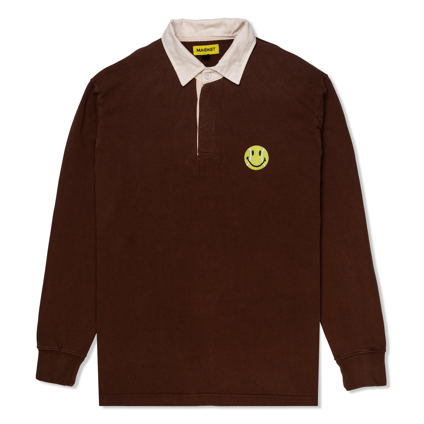 Market Smiley Championships Rugby Shirt (Brown)