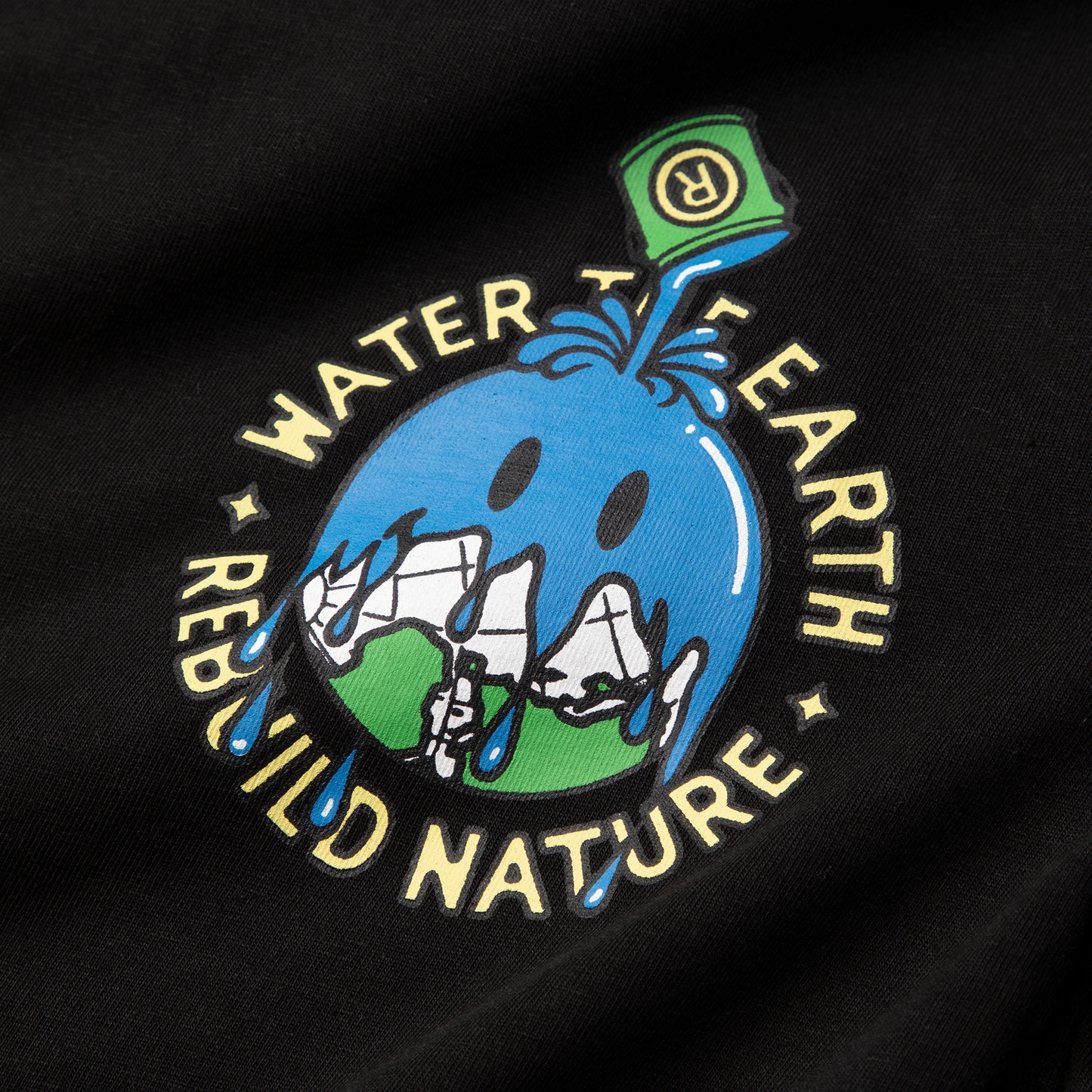 Market Smiley Water the Plant Tee (Black)