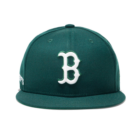 Concepts x New Era 5950 Boston Red Sox Fitted Hat (Dark Green)