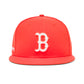 Concepts x New Era 5950 Boston Red Sox Fitted Hat (Orange)