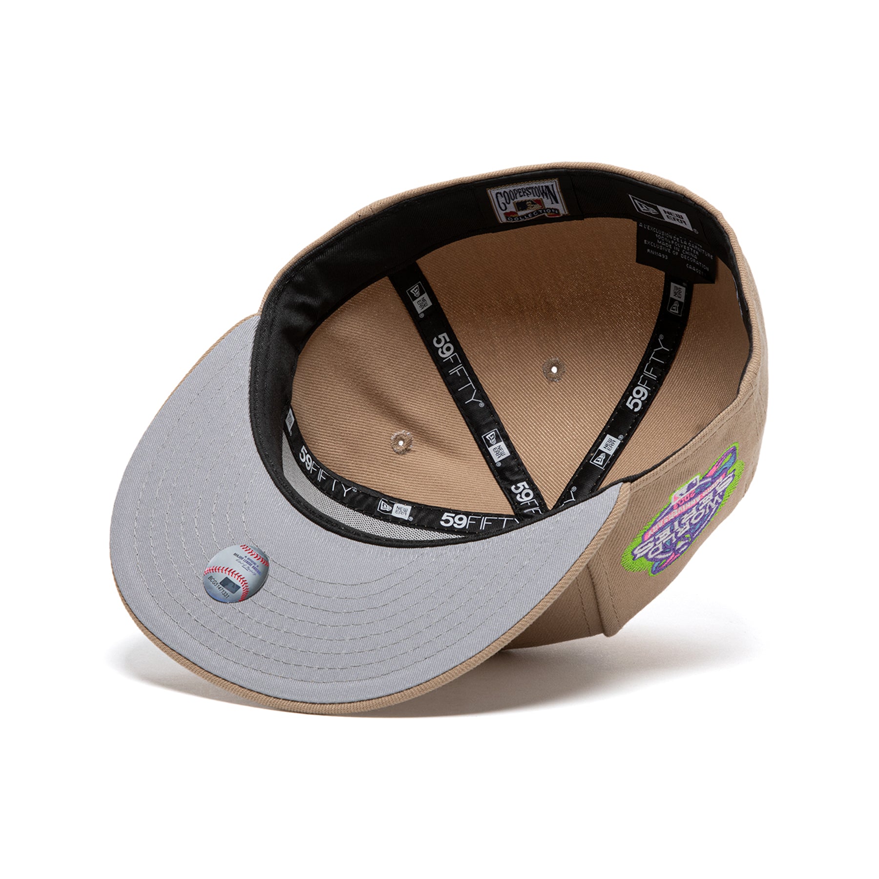 Concepts x New Era 59FIFTY Florida Marlins Fitted Hat (Camel/Grey) 7 5/8