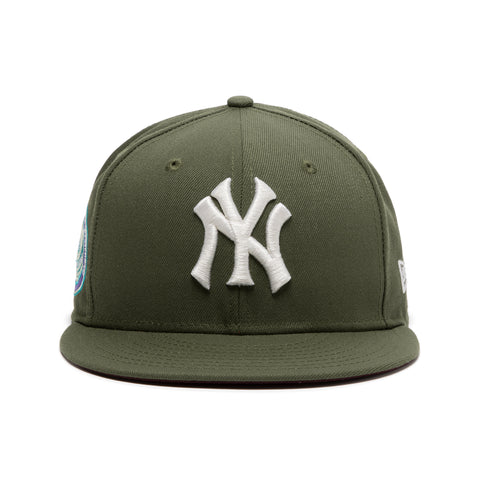 Concepts x New Era 59Fifty New York Yankees Fitted Hat (Olive/Maroon)