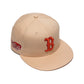 Concepts x New Era 59Fifty Boston Red Sox Fitted Hats (Mango/Mocha)