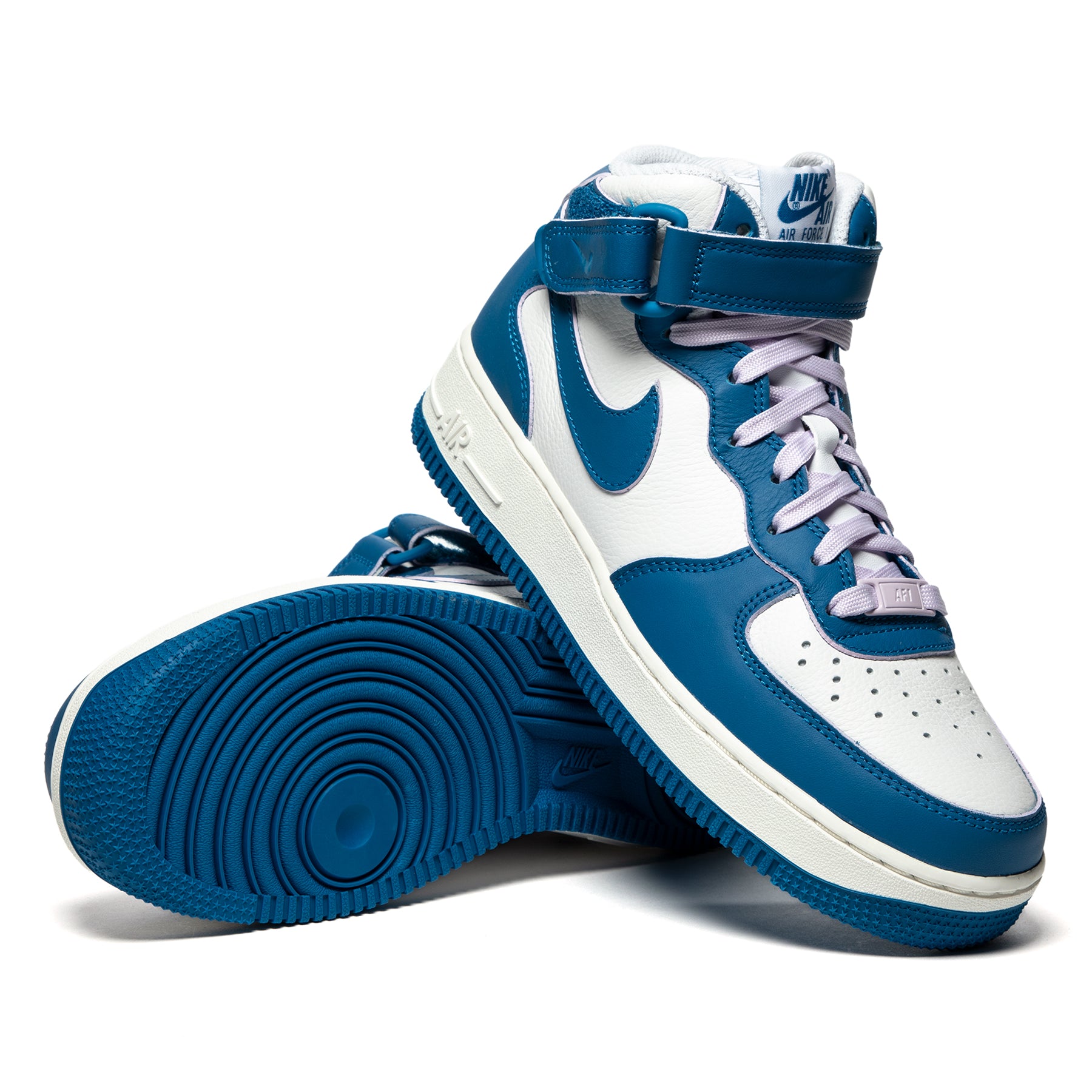 Air Force 1 Custom Baby Blue UNC Drip Swoosh 💧 College White Shoes Men  Women
