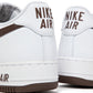 Nike Air Force 1 Low Retro (White/Chocolate/Metallic Gold)