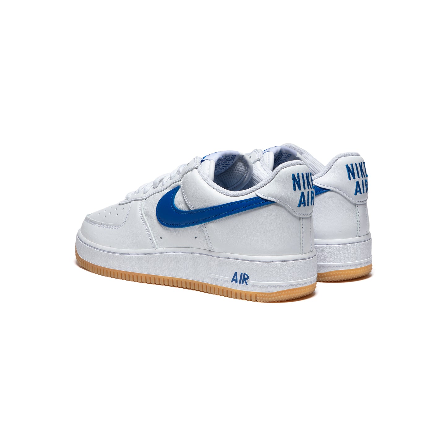 Nike Air Force 1 Low Retro (White/Royal Blue/Gum Yellow)